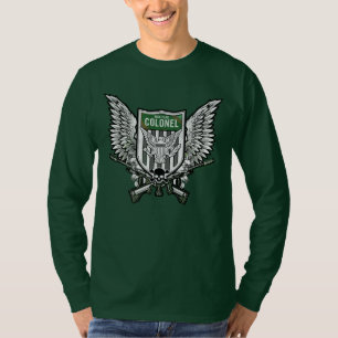 T-shirt Art de tatouage de crête à ailes par drapeau du