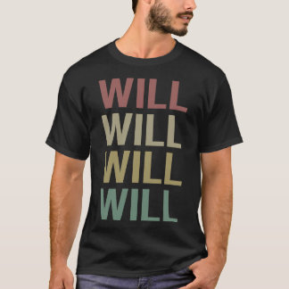 T-shirt Art de texte coloré - Will Nom