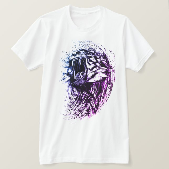 T-shirt Art de tigre (Design devant)