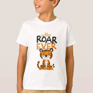 T-shirt Art de Tigre Mignon à Tout Jamais