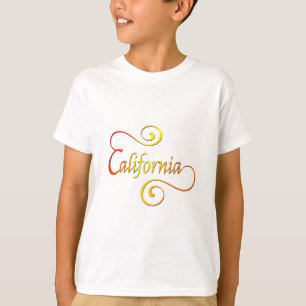 T-shirt Art de typographie californien