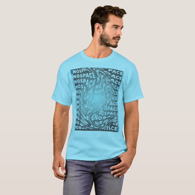 T-shirt Art de typographie sans espace (Devant entier)