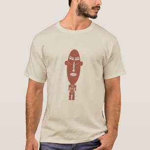 T-shirt Art de visage indigène africain moderne abstrait