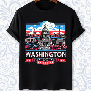 T-shirt Art de Washington DC Skyline