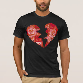 T-shirt Art déco du Puzzle du Coeur