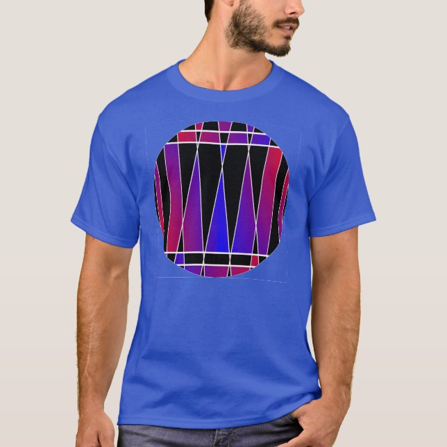 T-shirt Art déco "fracturé" par Kenneth Yoncich (Devant)