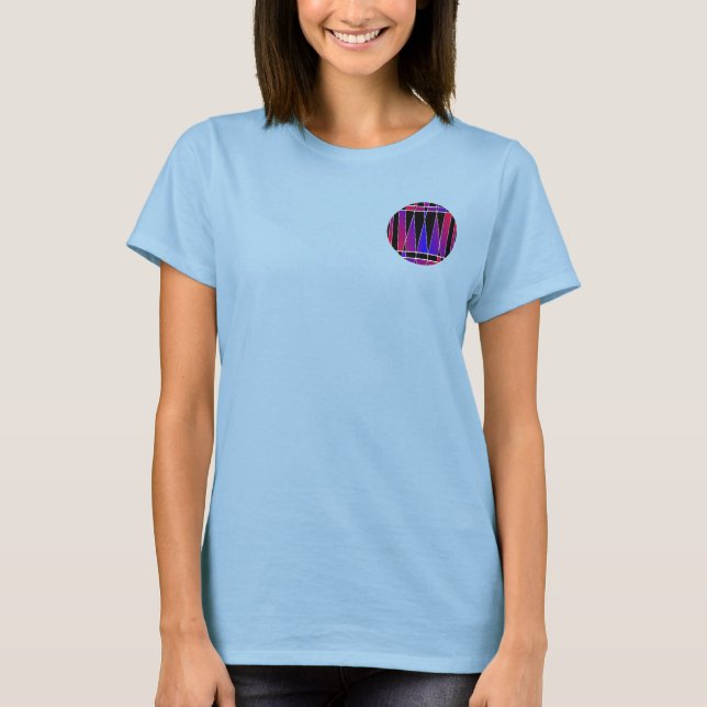 T-shirt Art déco "fracturé" par Kenneth Yoncich (Devant)