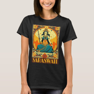 T-shirt Art déco Saraswati