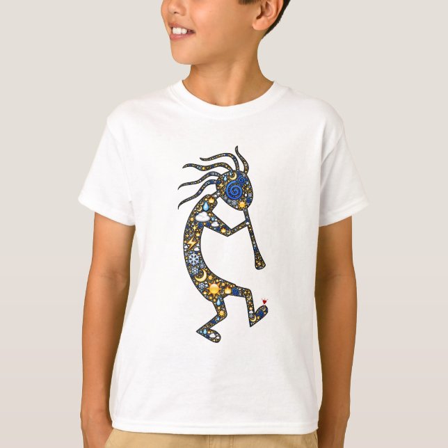 T-shirt Art d'emoji de Kokopelli, par Built4Love (Devant)