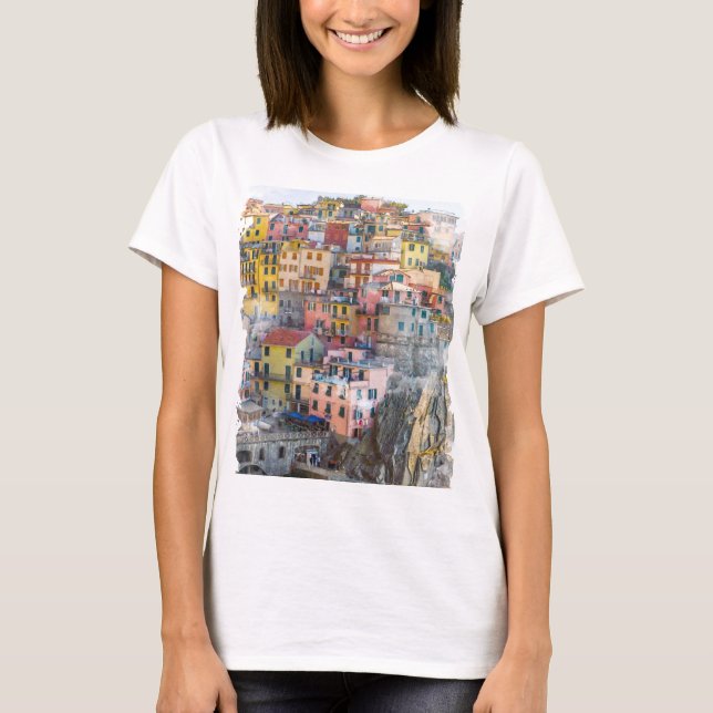 T-shirt Art des Cinque Terre (Devant)