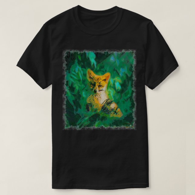 T-shirt Art dessiné par Fox (Design devant)