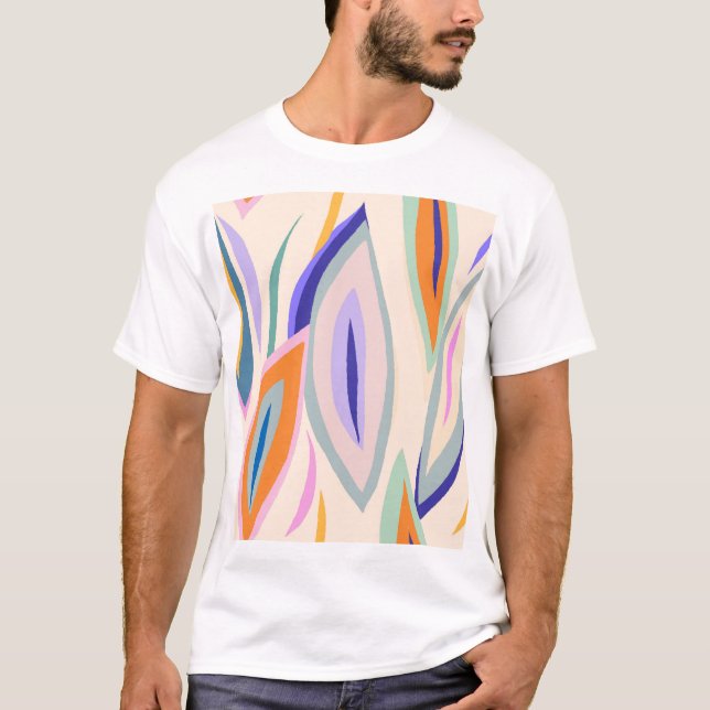T-shirt Art d'été : Motif de collage créatif (Devant)