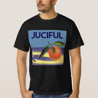 T-shirt Art d'étiquette de caisse de fruits vintage, Orang