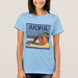 T-shirt Art d'étiquette de caisse de fruits vintage, Orang