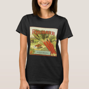 T-shirt Art d'étiquette de canette de légumes vintage, Fer