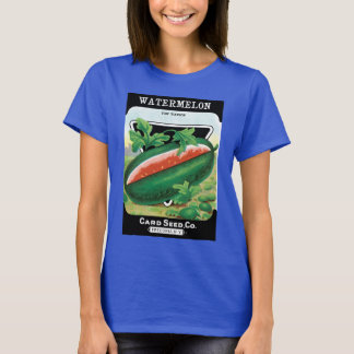 T-shirt Art d'étiquette de paquet de graines vintage, past