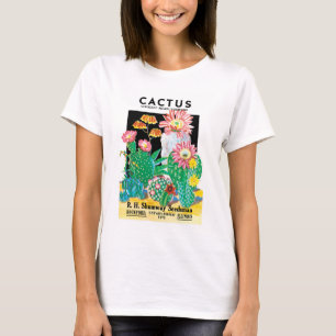 T-shirt Art d'étiquette de paquet de graines vintage Plant