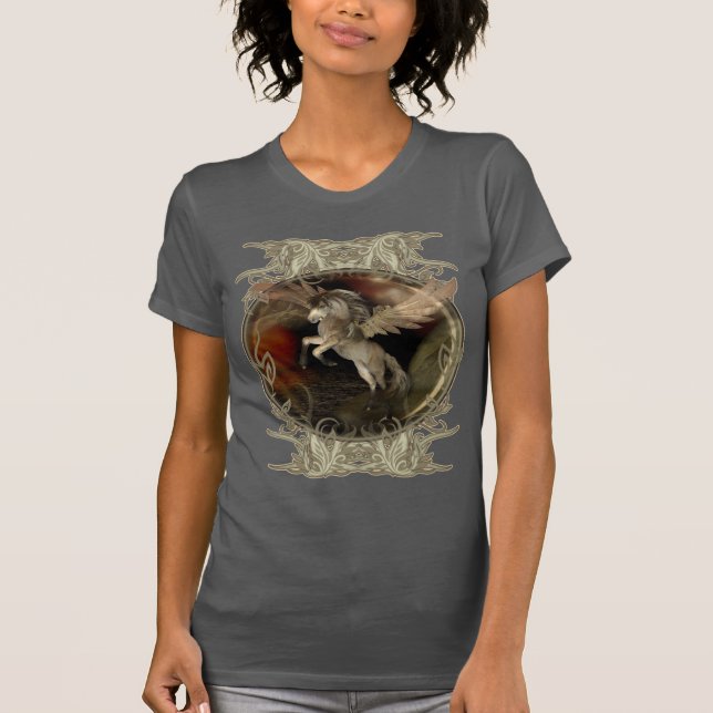 T-shirt Art d'imaginaire de Pegasus (Devant)
