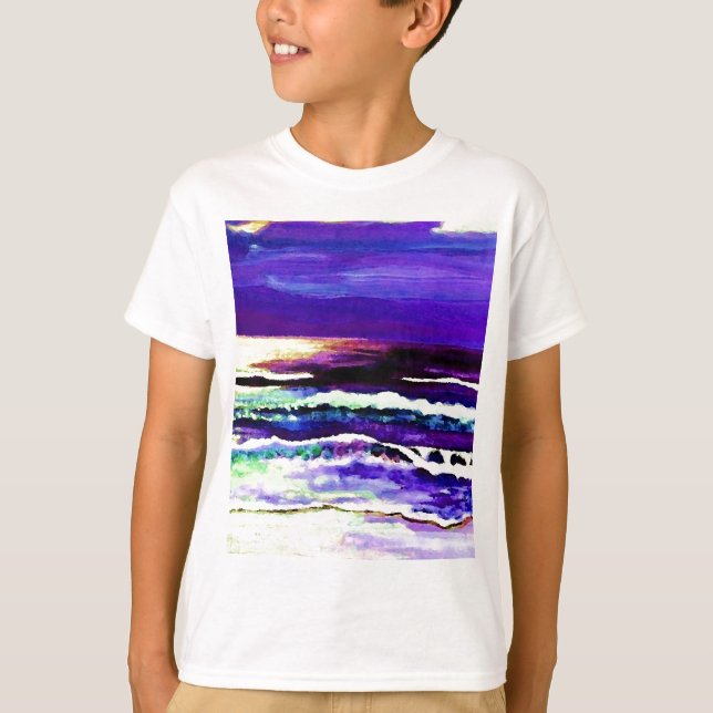 T-shirt Art d'océan de CricketDiane "de mer de nuit de (Devant)
