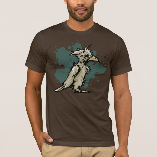 T-shirt Art d'oiseau ! la pièce en t des hommes (Devant)