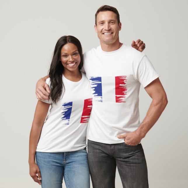 T-shirt Art Drapeau France (Unisexe)