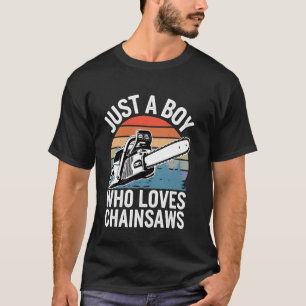 T-shirt Art drôle de bûcheron pour garçons hommes coupeur