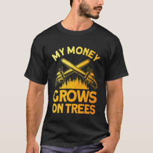 T-shirt Art drôle de bûcheron pour hommes Coupeur d'arbres