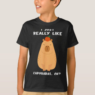 T-shirt Art drôle de capybara pour hommes femmes enfants r