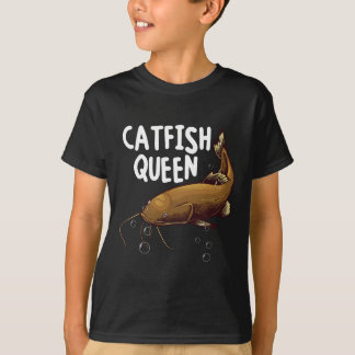 T-shirt Art drôle de catfishing femmes maman reine de catf
