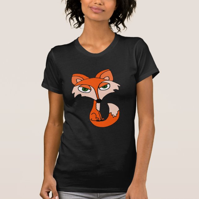 T-shirt Art drôle de Fox rouge (Devant)