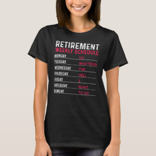 T-shirt Art Drôle De Retraite Pour Hommes Femmes Retraite