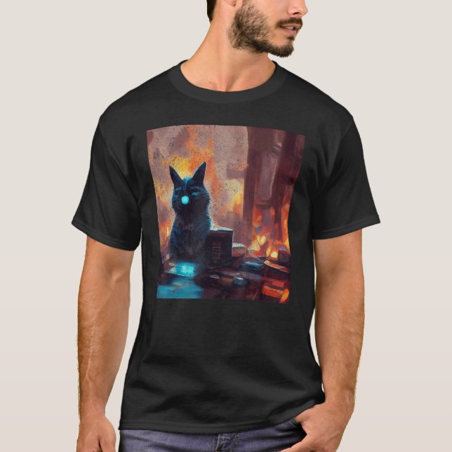 T-shirt Art du chat (Devant)