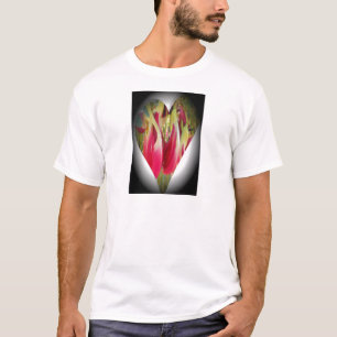 T-shirt Art du coeur floral