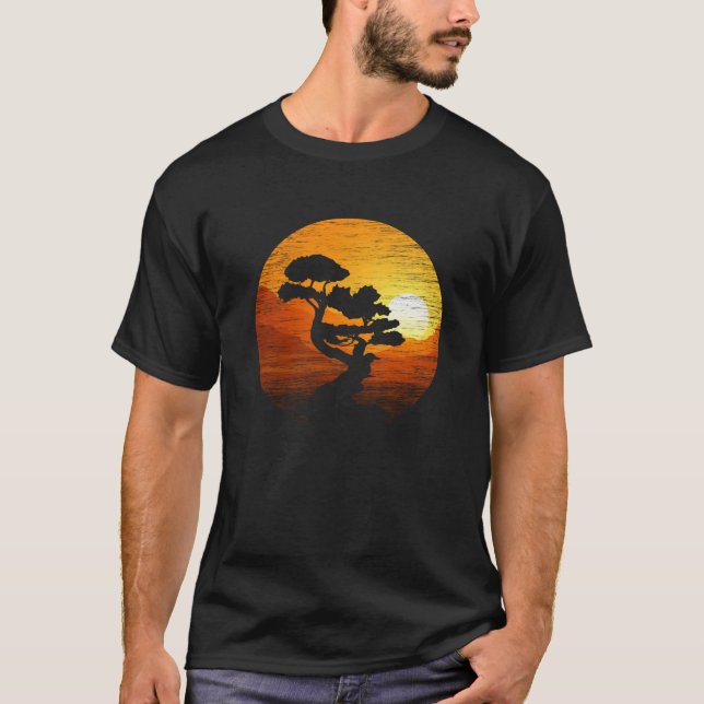 T-shirt Art du coucher de soleil japonais Nature Japon Bon (Devant)