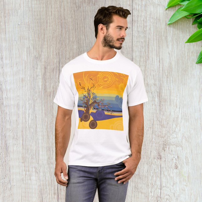T-shirt Art du coucher du soleil (Créateur téléchargé)