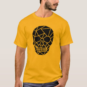 T-shirt Art du crâne géométrique Hommes