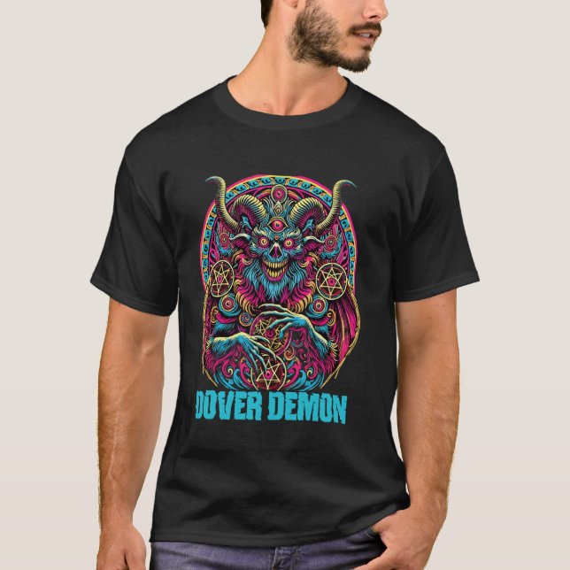T-shirt Art du cryptide démon de Dover mythique et folklor (Devant)