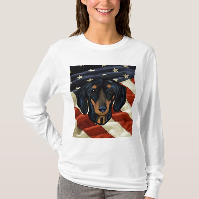 T-SHIRT ART DU DACHSHUND (Devant)