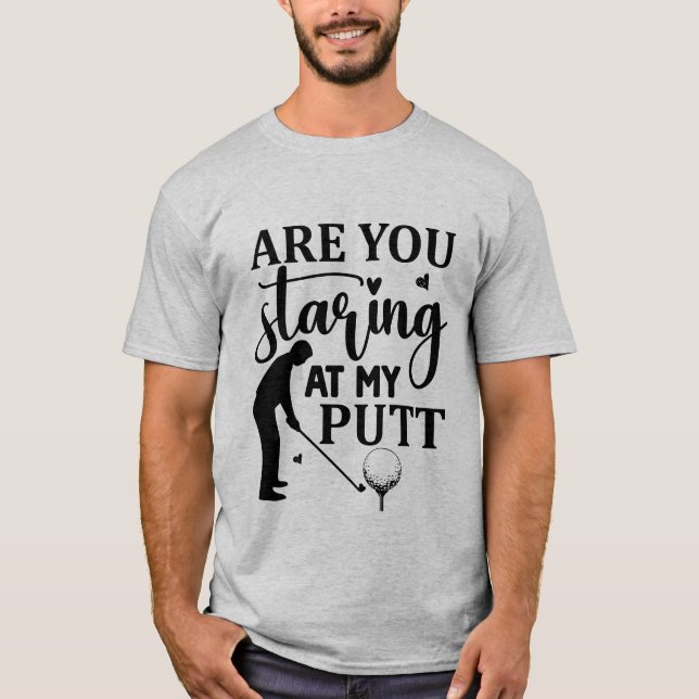 T-shirt Art du jour amusant golf (Devant)