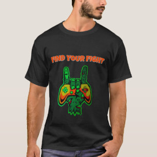 T-shirt Art du manette de jeu néon