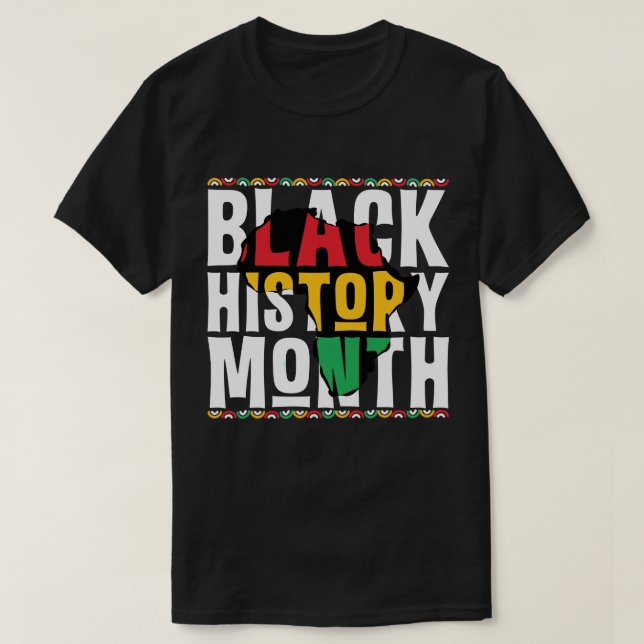 T-shirt Art du Mois de l'Histoire des Noirs (Design devant)