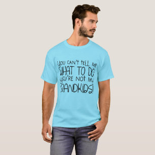 T-shirt art du mot drôle unisexe Grands parents