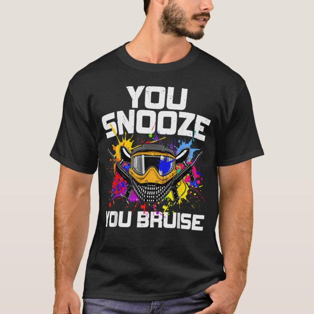 T-shirt Art du paintball pour paintball (Devant)