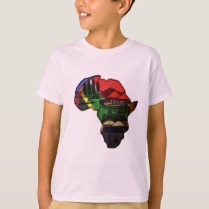 T-shirt Art du patrimoine africain - Une fusion culturelle