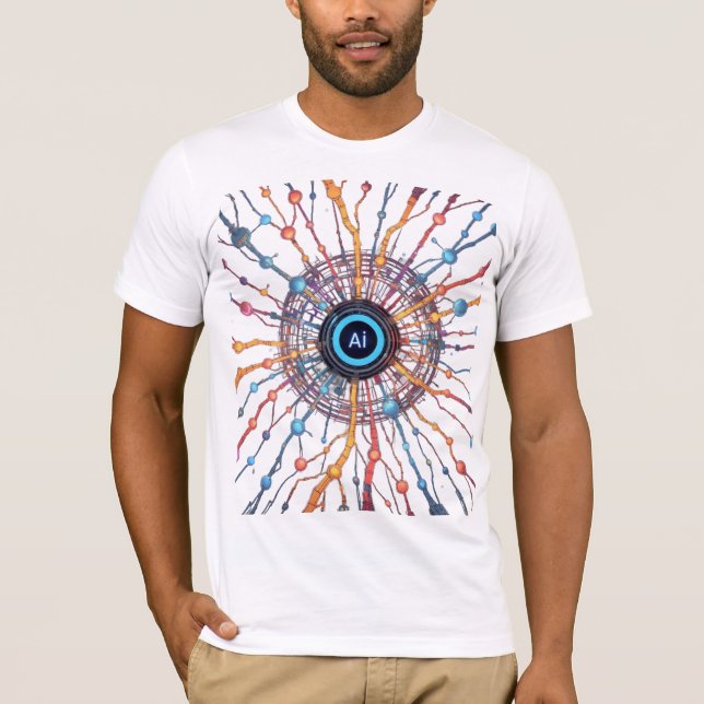 T-shirt Art du réseau neuronal (Devant)