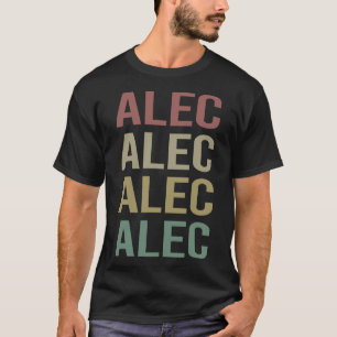 T-shirt Art du texte coloré - Nom Alec