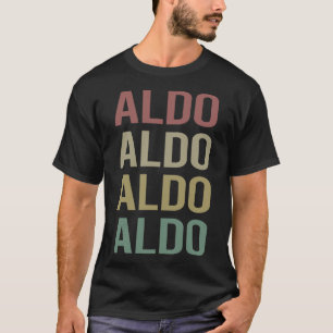 T-shirt Art du texte coloré - Nom de l'Aldo