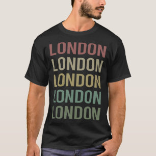 T-shirt Art du texte coloré - Nom de Londres