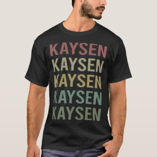 T-shirt Art du texte coloré - Nom Kaysen