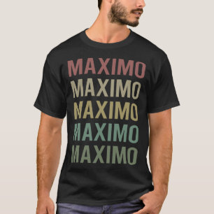 T-shirt Art du texte coloré - Nom Maximo